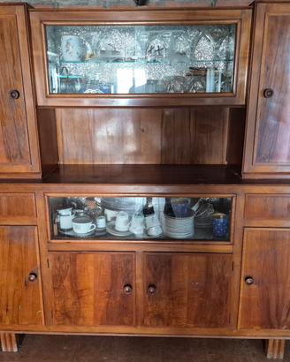 Madia italiana in noce anni 40 per sala/cucina