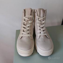 H&M stivaletti donna tg.39 grigio canvas