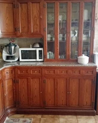 Cucina angloare il legno massiccio 340 *210 cm