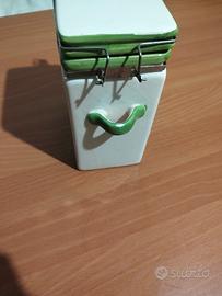 barattolo da cucina in ceramica limoni