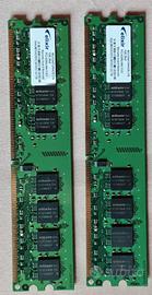 RAM PC e MAC 2x1 GB DDR-2 PC2-4200U 533Mhz