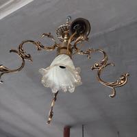 Lampadario in ottone