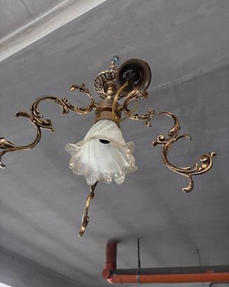 Lampadario in ottone