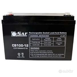 Batteria Servizi Camper 12V 100AH AGM 305X168X210