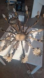 lampadario ferro 12 luci