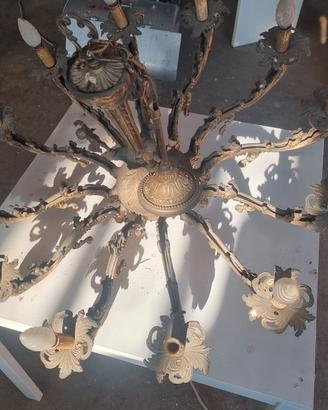 lampadario ferro 12 luci