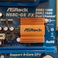 Scheda madre ASRock N68C-GS FX con scheda video