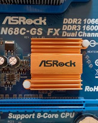 Scheda madre ASRock N68C-GS FX con scheda video