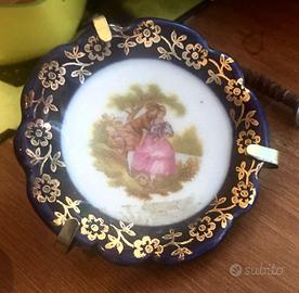Piattino Limoges con gancino per appoggiarlo