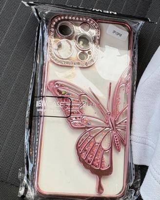 cover con farfalla iphone 15 pro max