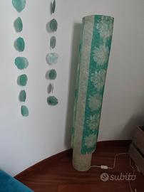 lampada artigianale da terra in carta