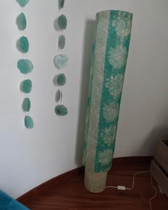 lampada artigianale da terra in carta