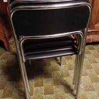 4 sedie anni 60/ 70 in stile Bauhaus 