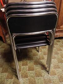 4 sedie anni 60/ 70 in stile Bauhaus 