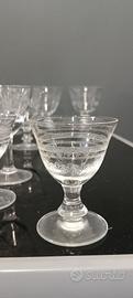 bicchieri in cristallo vintage 