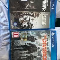 giochi ps4 rainbow six siege e the division