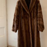 Pelliccia vintage in visone naturale marrone