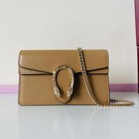 Borsa a spalla mini Dionysus in pelle beige