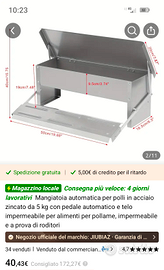 Mangiatoia per animali domestici