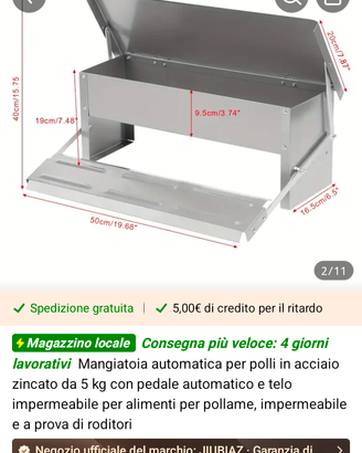 Mangiatoia per animali domestici