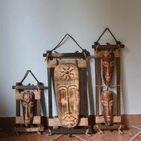 quadriTris quadri etnici con maschere africane