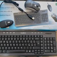 Tastiera e mouse wireless