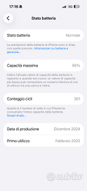 IPHONE 16 bianco - 128gb Come nuovo