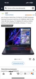 Notebook gaming Acer predator