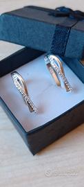 orecchini argento con zirconi cubici 