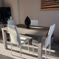 Tavolo allungabile grigio