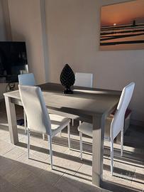 Tavolo allungabile grigio