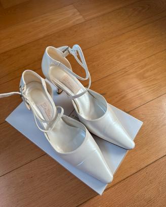 Scarpe Sposa Bellini n. 38,5, Artigianali, comode