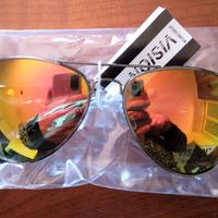 OCCHIALE DA SOLE GIALLO SPECCHIATO VISION Nuovo