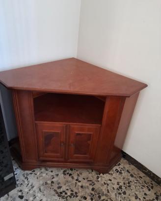 Mobile angolare in legno marrone
