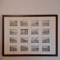 Litografia lago di como