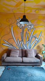 Regal divano marrone artigianale 