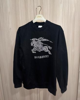 Felpa Burberry con logo EKD ricamato - Nero