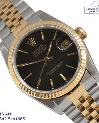 ROLEX Datejust 68273 Midsize 31MM Soleil black
