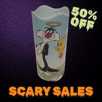 Lampada da tavolo Gatto Silvestro e Titty