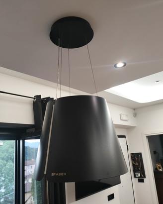 cappa cucina sospesa nero