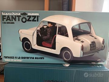 Modellino di Fantozzi con la signorina Silvani 
