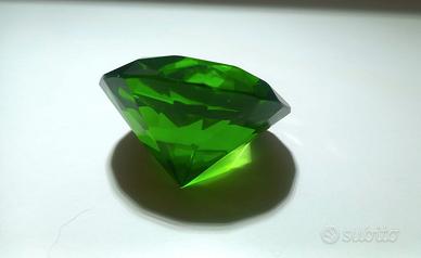 Fermacarte in Vetro Verde Smeraldo