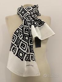 🌷 Grazioso Foulard Zegna 🌷 Nuovo 🌷Bianco e Nero