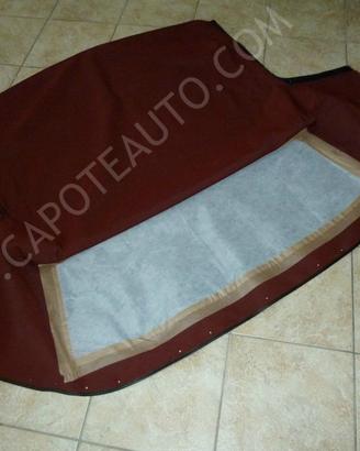 Cappotta per Alfa Romeo spider duetto Bordeaux