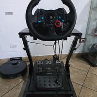 Volante Logitech g29 con supporto