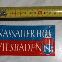 ETICHETTA DA VALIGIA WIESBADEN VINTAGE