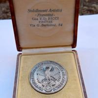 Medaglia fascista PREMIO con scatola - Argento 800