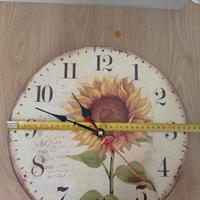 Orologio da parete quadrante con Girasoli