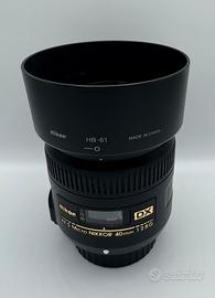 Obbiettivo Nikon af-s micro nikkor 40mm f 2.8