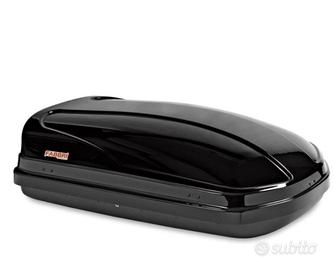 Baule box tetto auto nero lucido
